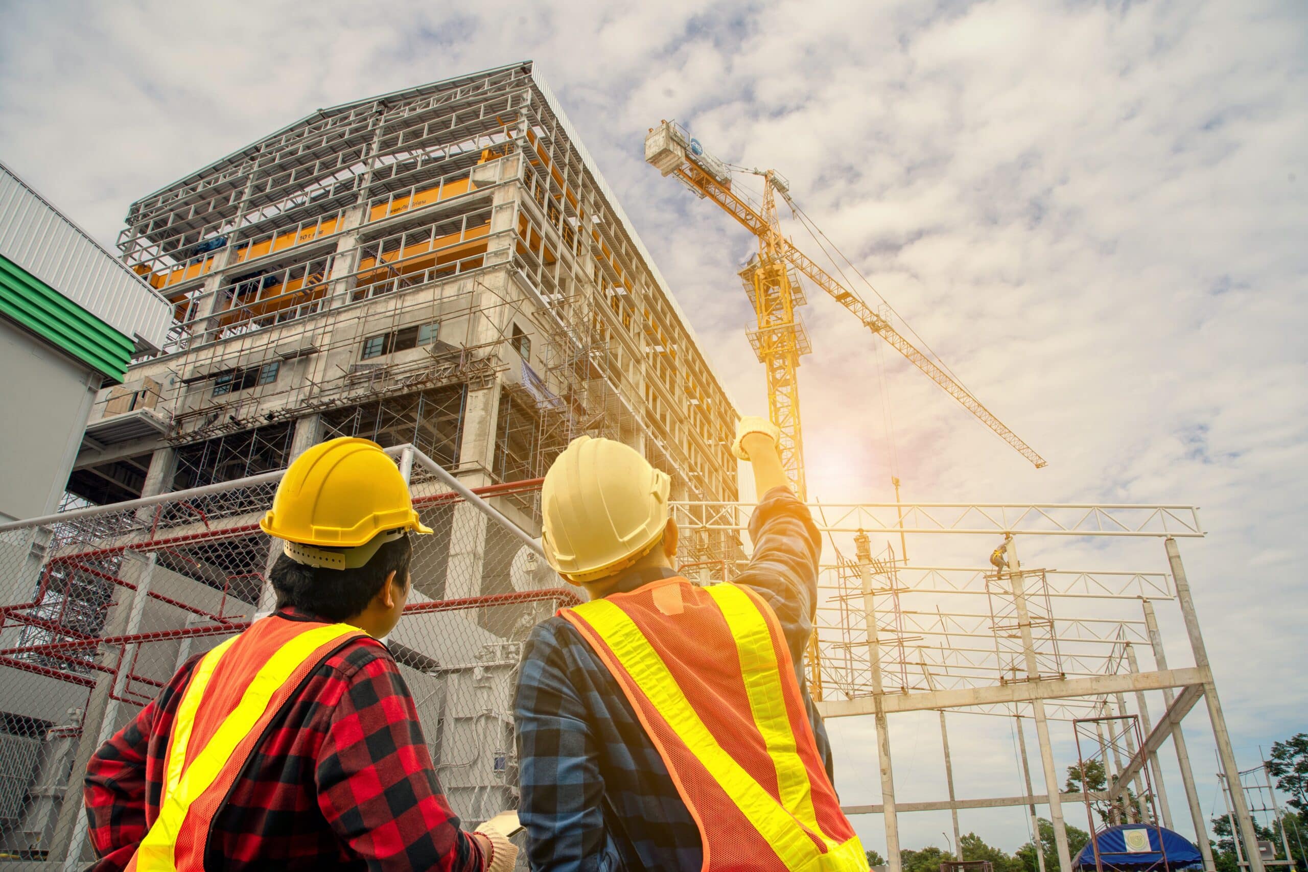 UK Commercial Building Construction Site